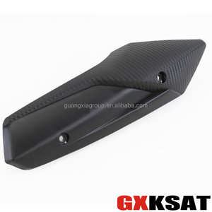 GXKSAT Couvercle de tuyau d'échappement de scooter de <span class=keywords><strong>moto</strong></span> Couvercle de protection thermique pour scooter Mio i125 Couvercle en plastique - Product Image 3