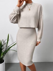 Vestido de manga larga con tirantes para mujer de <span class=keywords><strong>nueva</strong></span> moda - Product Image 4