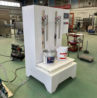Machine de remplissage chimique pneumatique à 2 têtes, résistante à la corrosion pour liquides corrosifs, solvants, acides, alcalis, remplisseuse de fûts