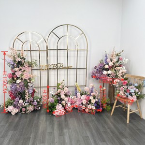 ดอกกุหลาบสีแดงใหม่2024ดอกไม้ประดิษฐ์สูง220ซม. ฉากหลังตกแต่งงานแต่งงานสำหรับเวทีกิจกรรม - Product Image 4