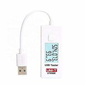 เครื่องทดสอบ USB แบบดิจิตอลความแม่นยำสูง เครื่องวัดความจุไฟฟ้าแรงดันไฟฟ้าและกระแสไฟฟ้า ประเภท C เครื่องตรวจจับความปลอดภัยในการชาร์จ - Product Image 2