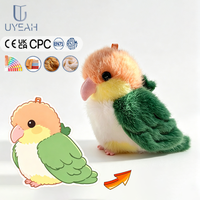 Porte-clés en peluche personnalisable UYEAH, oiseau en peluche doux, jouet en peluche personnalisé avec logo, cadeau