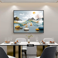 Salon décoration de la maison compteur électrique boîte moderne de luxe cristal porcelaine mur art décoratif peinture boîte électrique