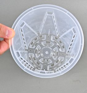 Nouveau Pot d'orchidée en plastique Transparent Pot de semis d'orchidée Pot de contrôle des racines Évents d'aération à fente latérale Trou de drainage inférieur Jardin - Product Image 3