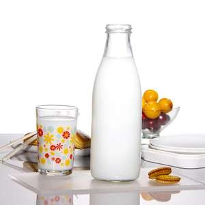 Spülmaschinenfeste 12Oz 14Oz 32Oz Deckelversiegelte Milchglasflasche für Joghurt, Smoothies, Kefir, Kombucha und Wasser - Product Image 4