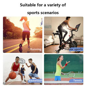 Özel emici ter bandı pamuk koşu erkekler için basketbol spor bileklik ter bandı saç bandı seti - Product Image 5