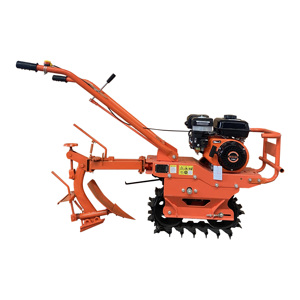 Mini Tractor Automático, Cultivador, Motocultor de 7.5 HP, Motor de <span class=keywords><strong>Gasolina</strong></span> de 4 Tiempos, Desbrozadora para Zanjas Agrícolas, Usado - Product Image 4