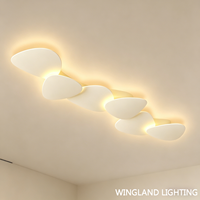 Plafonnier LED moderne géométrique minimaliste haut de gamme pour couloir, hall, salon, entrée, lumière d'ambiance