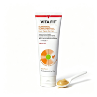 Complément nutritionnel en gel pour chats, pâte pour le foie, soutient la santé du foie et du système immunitaire avec du calcium et de la glucosamine