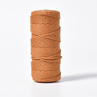 Cordon en macramé, cordon en coton torsadé, corde de taille, 2 mm, 3 mm, 4 mm, multicolores, longueur, corde en macramé tricotée en vrac