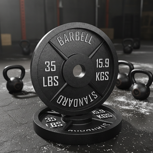 Plaques de <span class=keywords><strong>poids</strong></span> personnalisées <span class=keywords><strong>Disque</strong></span> de <span class=keywords><strong>musculation</strong></span> OB 50mm Plaque d'haltères Gym Standard 2.5 à 45 lb Plaques de <span class=keywords><strong>poids</strong></span> en fonte - Product Image 4