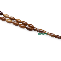 Perles de Tasbih ovales coniques en graines de Kuka, 5*9mm, 33/99 perles, Misbaha, vente en gros de l'usine Winon