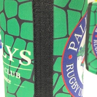Porte-canettes isotherme en néoprène avec logo personnalisé, coutures en zig-zag et base en caoutchouc - Étanche et thermique 12oz/375ml/330ml