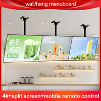 Pantalla de Publicidad 4K para Interiores, Menús Digitales, Señalización Digital y Pantallas, Pantalla de Publicidad para Pared, Publicidad Digital Exterior