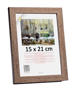 Cadre photo en bois écologique imprimé UV 30x40CM avec passe-partout pour décoration murale et de table - Product Image 1