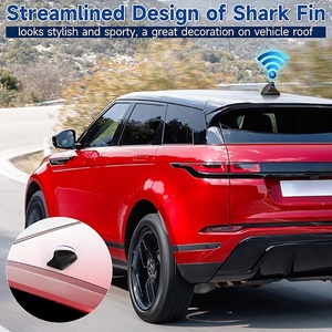 Shark Fin Amplified Vertical Polarization Car Radio <strong>Antenna</strong> Universal Roof Mount <strong>FM</strong> AM 12V Power Wire for Vehicles Trucks SUVs - Product Image 6