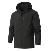 Nouveaux produits, veste ample personnalisée avec logo, veste imperméable de haute qualité pour hommes, blouson d'extérieur, couleur unie, veste d'hiver