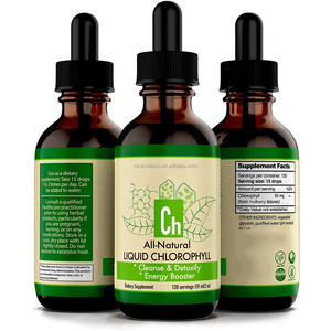 도매 판매 면역 지원 Splina 민트 유기농 비건 구강 액체 엽록소 해독 및 항산화 제 방울 - Product Image 1