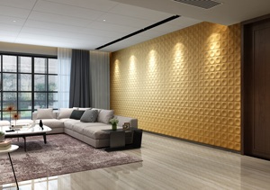 자체 접착 쉬운 설치 3D 가죽 벽 시트 - Product Image 5