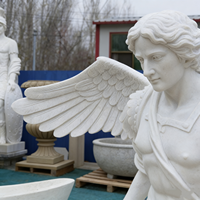 Angel God Marble Sculpture Natural Stone Modern Design for Indoor/Outdoor Use Garden Application