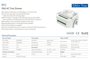 JIUAN DT-C Interrupteur à bascule DALI AC Triac 1 canal <span class=keywords><strong>pour</strong></span> contrôler le <span class=keywords><strong>variateur</strong></span> <span class=keywords><strong>LED</strong></span> avec gradation à 256 niveaux <span class=keywords><strong>pour</strong></span> lampes <span class=keywords><strong>LED</strong></span> dimmables AC100-240V - Product Image 3