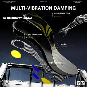 แผ่นรองพื้นรองเท้าคาร์บอนไฟเบอร์เต็มแผ่น รองรับอุ้งเท้าแบบเจลสี่จุด ระบายอากาศได้ดี สำหรับบาสเกตบอล ช่วยในการกระโดดและดังค์ - Product Image 3