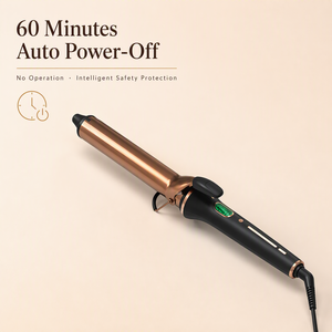 Rizadores de Pelo Más Vendidos y Tenacillas para Rizar el Cabello con Pantalla LCD de Temperatura, Calentador PTC Dual, 5 Ajustes de Temperatura - Product Image 1
