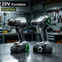 Perceuse à percussion sans fil Vertak 20V, couple de 50 N.m, perceuse électrique rechargeable à batterie, kit d'outils électriques pour le travail du bois
