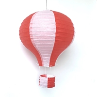 Lanternes en papier en forme de montgolfière rayées, décorations suspendues pour mariage, anniversaire, baby shower, fête d'enfants, décoration de fenêtre