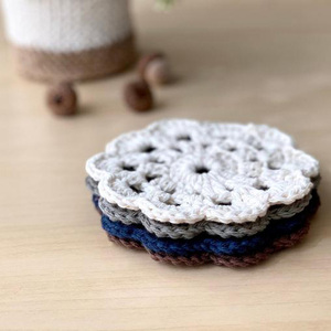 Y-F boho <span class=keywords><strong>macramé</strong></span> napperons ensemble main crochet cuisine décor <span class=keywords><strong>rond</strong></span> en coton tampons d'isolation coaster - Product Image 2
