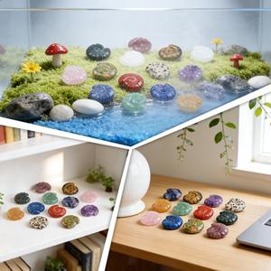 เปลือกหอยคริสตัลธรรมชาติแกะสลักด้วยมือขนาด 25 มม. รูปปั้นหอยทาก หินบำบัด พลังงานจักระ ของตกแต่งบ้าน ของสะสม ของขวัญ - Product Image 6