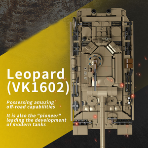 Cayi New WW2 xe tăng hạng nặng mô hình quân sự Chiến Tranh Thế Giới 2 thiết bị moc gạch nhựa đồ chơi thiết lập cho trẻ em OEM DIY xây dựng khối thiết lập - Product Image 5