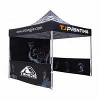 Tente de salon de vente en plein air personnalisée avec logo imprimé, 10x10 pieds, en aluminium, pour exposition, événement, chapiteau, auvent, tentes pliantes
