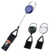 Porte-badge rétractable personnalisé, porte-clés, attache pour briquet, clip pour briquet, laisse rétractable pour fumeur