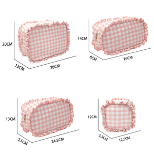 Commercio all'ingrosso moda bellezza colorata Mini con cerniera borsa <span class=keywords><strong>cosmica</strong></span> stampa cotone per ragazze scatola per il trucco - Product Image 6