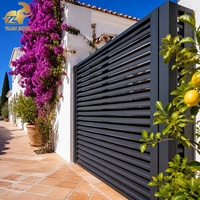 Panneau de clôture à lamelles horizontales en aluminium, écran d'intimité personnalisé pour piscine, jardin, hôtel, construction en Australie, OEM