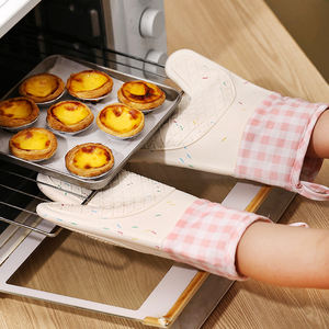 Guantes de Silicona Antideslizantes e Impermeables para Horno, Resistentes al Calor hasta 450 Grados, con Forro Acolchado para Cocinar, Hornear y Asar a la Parrilla - Product Image 2