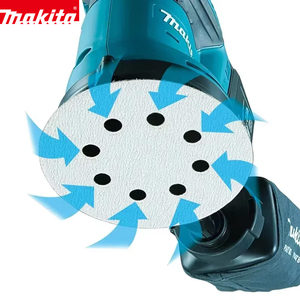 <span class=keywords><strong>Ponceuse</strong></span> orbitale aléatoire sans fil <span class=keywords><strong>Makita</strong></span> 18V, outils électriques miniatures pour le bricolage, le travail du bois, le polissage et le ponçage à petite échelle, moteur sans balais - Product Image 3