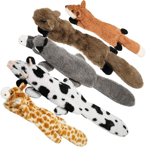Jouets à mâcher pour chiens en papier écologique, populaires, en forme de dessin animé, qui couinent et font crêpir, en peluche pour chiens - Product Image 1