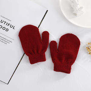 Gants d'automne hiver pour enfants de 1 à 4 ans mitaines tricotées mignonnes personnalisées mitaines chaudes douces pour la pêche en plein air décontractée - Product Image 6