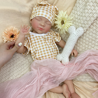 Poupée Reborn réaliste en silicone de 20 pouces, peinte à la main, corps lesté, endormie avec une sucette, pour cadeau d'enfant et collection d'artistes