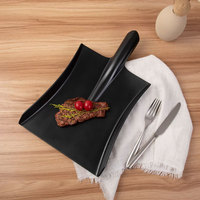 Assiettes à dîner en mélamine modernes et écologiques en gros d'usine avec la technique du gel Assiettes à pizza et à spaghetti en forme de pelle durable