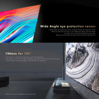 Proyector Láser LED 4K Changhong B8U, 5000 Lúmenes ANSI, Ultra Corta Distancia, DLP HDR10, Sistema Operativo Android TV, Cine en Casa, Altavoces Integrados