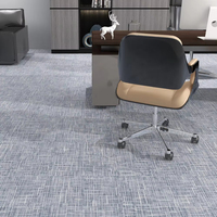Carrelage de Moquette en Nylon Ignifuge Auto-Adhésif Design Moderne Absorption Acoustique pour la Maison Résistant à l'Eau 50x50 600x600 Carreaux de Puzzle