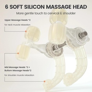 5D Mini Shiatsu Massager Rechargeable Back Shoulder Massager with Heat at Home Office Muscle Pain Relief Kneading Neck Massager - Product Image 5