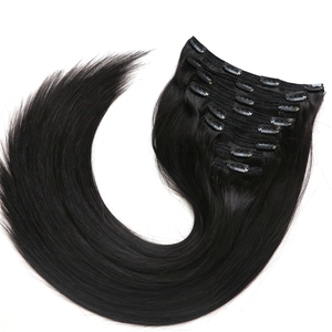 Estensioni per Capelli con Clip a Doppia Cucitura da 220g, 100% Capelli Umani Vergini Naturali Grezzi, Prezzo all'Ingrosso - Product Image 2