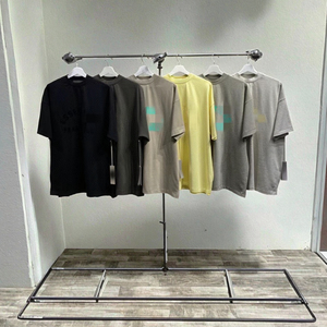 280 grammes nouvelle peur poids lourd Essenti T-Shirts luxe dieu graphique <span class=keywords><strong>personnalisé</strong></span> <span class=keywords><strong>flocage</strong></span> imprimé solide manches courtes lâche Hip Hop - Product Image 3