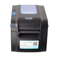 Imprimante d'étiquettes de codes-barres thermiques directes de bureau XPRINTER XP-370BM pour supermarché, entrepôt, café, compatible Windows/Linux