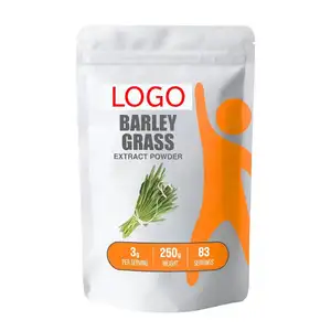 Good Quality Natural Foods Grown Dried Organic Raw Wheat Grass Food Powder Bag Packaging Plastic Bag With Zipper
