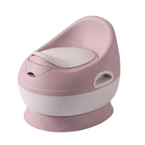 Assento de treinamento de potty para meninas e meninos, vaso sanitário para crianças pequenas, almofada destacável e macia de proteção contra respingo